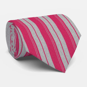 Vertikale Linien in Rosa und Grau Krawatte
