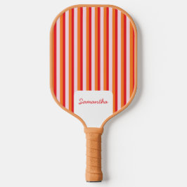Vertikale Linien personalisierte Streifen Pickleball Schläger