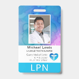 Vertikale LPN, lizenzierte praktische Krankenschwe Ausweis