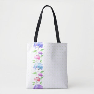 Vertikale nahtlose Mustergrenze des Aquarells Tasche