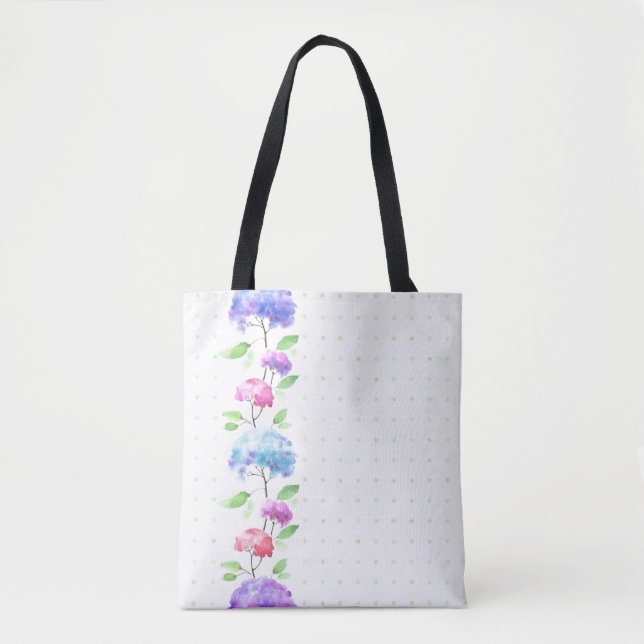 Vertikale nahtlose Mustergrenze des Aquarells Tasche (Vorderseite)