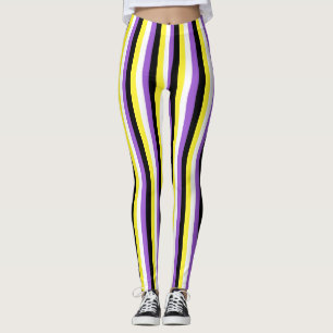 Vertikale Nonbinary Stolz-Flagge Leggings