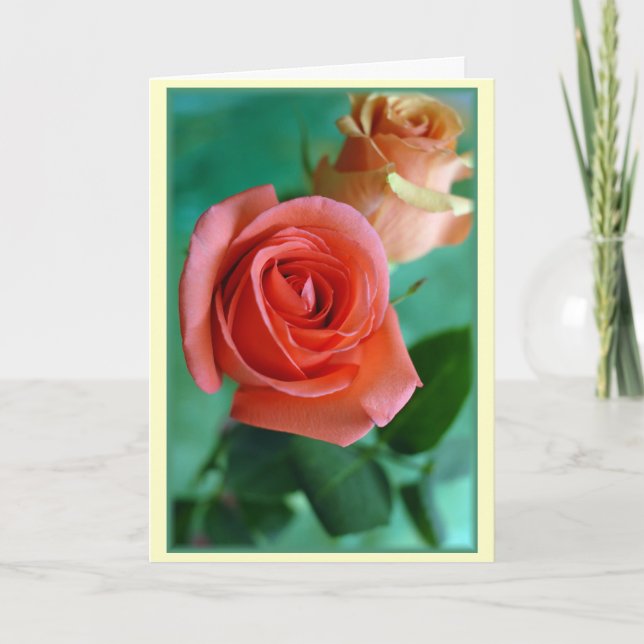 "Vertikale Rose" Karte (Vorderseite)
