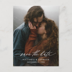 Vertikale Save the Date Postkarte