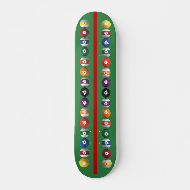 Vertikale Schwimmbälle / Billard: Skateboard (Vorne)