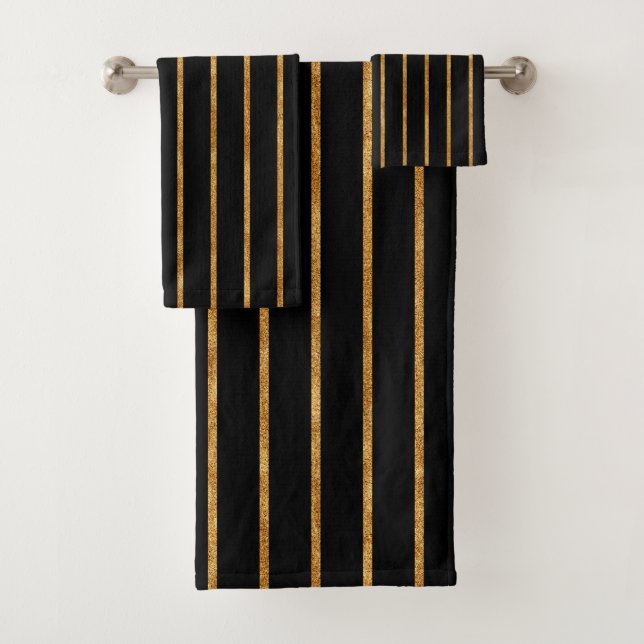 Vertikale Streifen Badhandtuch Set (Insitu)