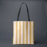Vertikale Streifen, gelb und weiß gestrichen Tasche<br><div class="desc">Vertikale Streifen - Senfgelb und cremefarbene Streifen.</div>