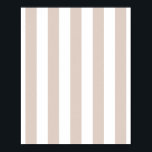 Vertikale Streifen in Beige und Weiß gestreift Poster<br><div class="desc">Vertikale Streifen - beige und weiße Streifen.</div>
