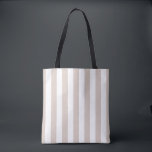 Vertikale Streifen in Beige und Weiß gestreift Tasche<br><div class="desc">Vertikale Streifen - beige und weiße Streifen.</div>