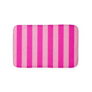 Vertikale Streifen in rosa Badematte