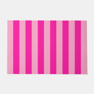 Vertikale Streifen in rosa Fußmatte
