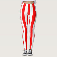 Vertikale Streifen in Rot und Weiß