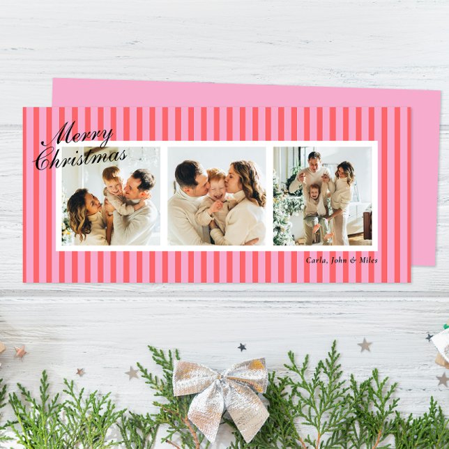 Vertikale Streifen mit rosa und korallenfarbenem C (Von Creator hochgeladen)