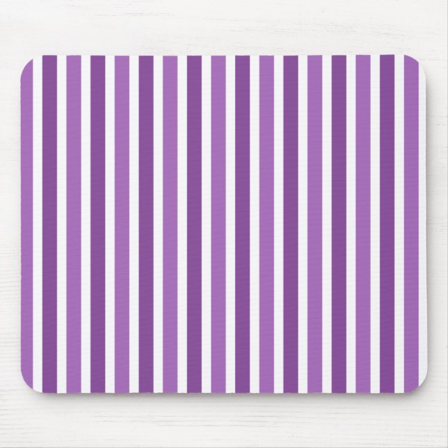 Vertikale Streifen Mousepad, Lila Mousepad (Vorne)