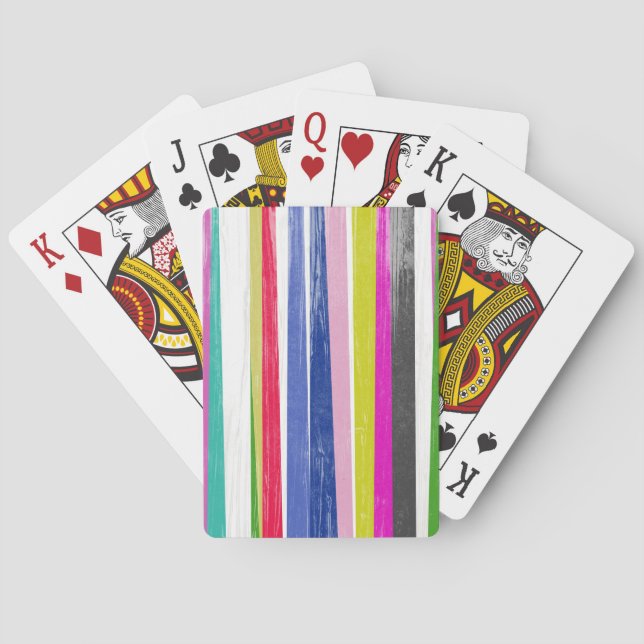 Vertikale Streifen Spielkarten (Rückseite)
