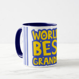 Vertikale Streifen World's Best Grandma Kaffee Tasse