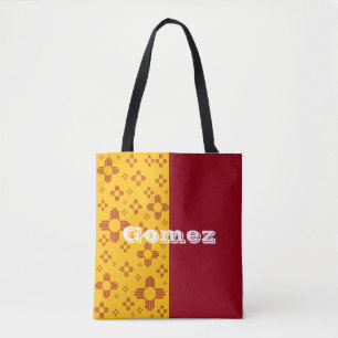 Vertikale Streifen Zia Sun Red Yellow New Mexico Tasche