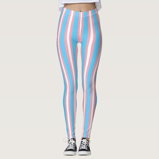 Vertikale Transgender-Prix-Markierung Leggings (Vorderseite)