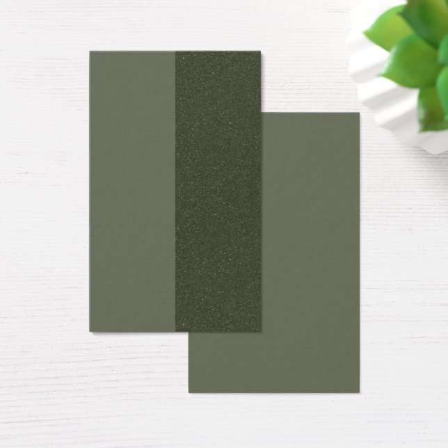 Vertikale Visitenkarte von Moss Green Luxe - Anpas (Schreibtisch)