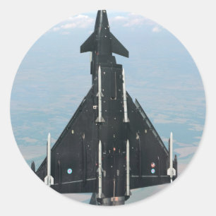 VERTIKALER FLUG RUNDER AUFKLEBER