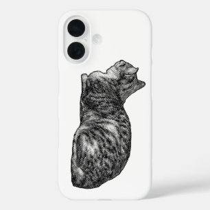 Vertikaler Rahmen, Tabby-Erholung iPhone 16 Hülle