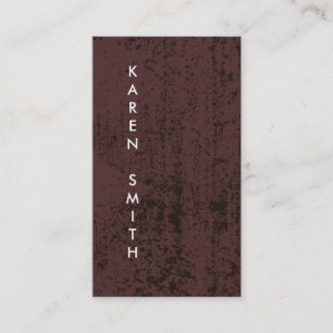 Vertikaler Text Moderner Grunge-Stil Visitenkarte