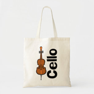 Vertikaler Text von Cello Tragetasche