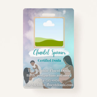 Vertikales Abzeichen Ausweis