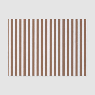 Vertikales Brown und weiße Streifen Seidenpapier