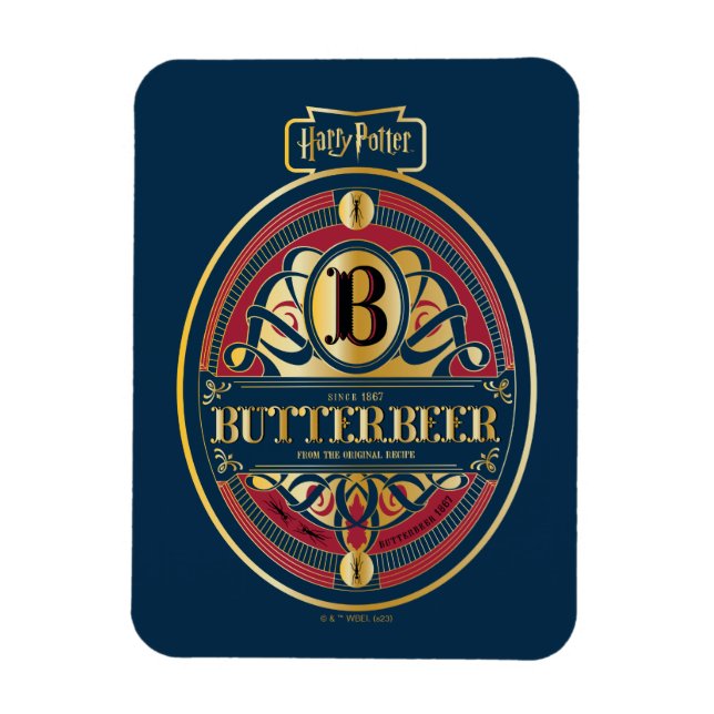 Vertikales BUTTERBEER™-Logo Magnet (Vertikal)