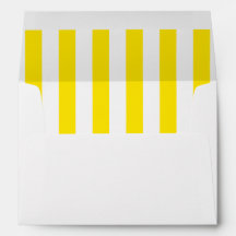 Vertikales Gelb Stripes Umschlag