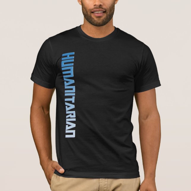 Vertikales humanitäres Shirt 1 (Vorderseite)
