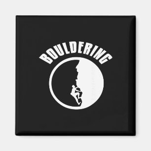 Vertikales Klettern Abenteuer Humor Für Boulder Magnet