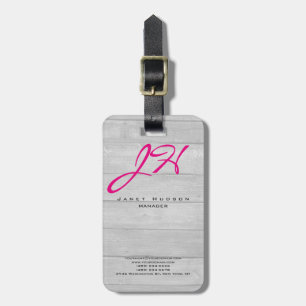 Vertikales, modernes Holz-Hintergrundbild Gepäckanhänger