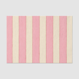Vertikales Muster rosa und cremefarbene Streifen Seidenpapier