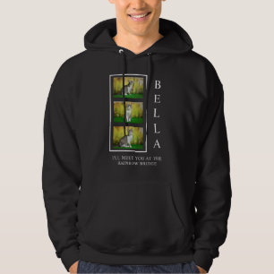 Vertikales Pet-Memorial-Layout mit Foto-Trio Hoodie