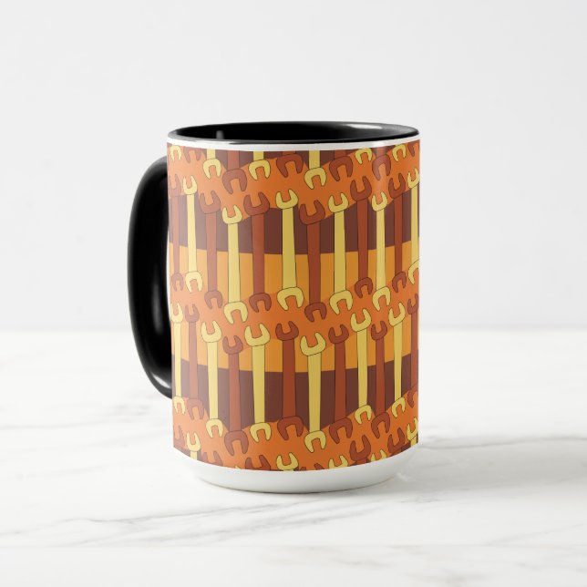 Vertikales Schraubenmuster Tasse (Vorderseite Links)