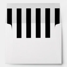 Vertikales Schwarzes Stripes Umschlag