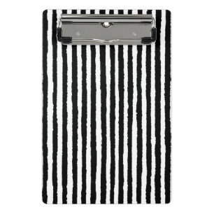 Vertikales schwarzes und weißes BW-Muster für Retr Mini Klemmbrett