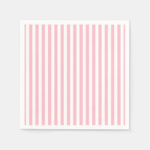 Vertikales Streifen-Papier mit rosa und weißem Med Serviette