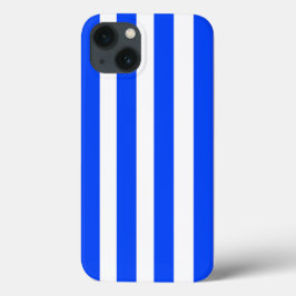 Vertikales Stricksegler Blau- und Weißmuster Case-Mate iPhone Hülle