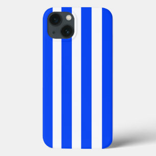 Vertikales Stricksegler Blau- und Weißmuster Case-Mate iPhone Hülle