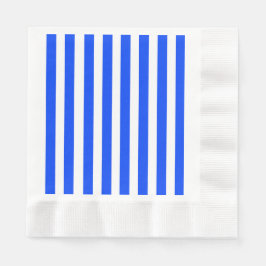 Vertikales Stricksegler Blau- und Weißmuster Serviette