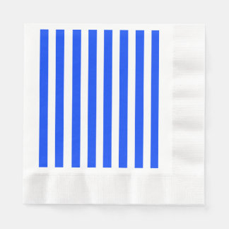 Vertikales Stricksegler Blau- und Weißmuster Serviette