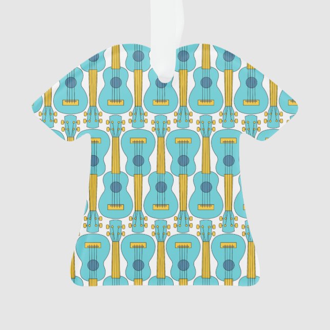 Vertikales Ukulele-Muster Ornament (Vorderseite)