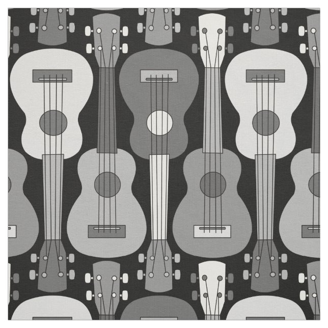 Vertikales Ukulele-Muster Stoff (Muster)