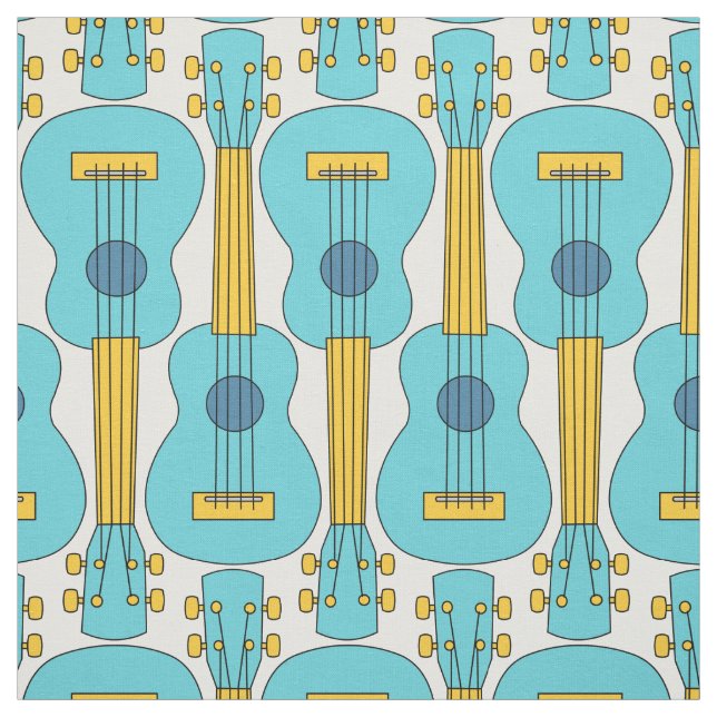 Vertikales Ukulele-Muster Stoff (Muster)