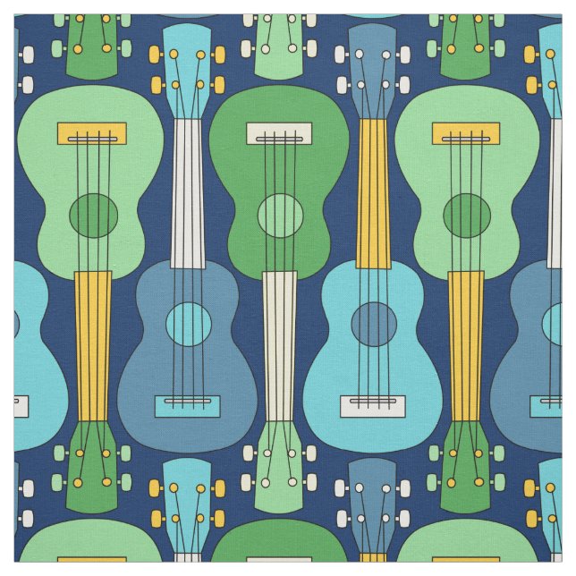 Vertikales Ukulele-Muster Stoff (Muster)