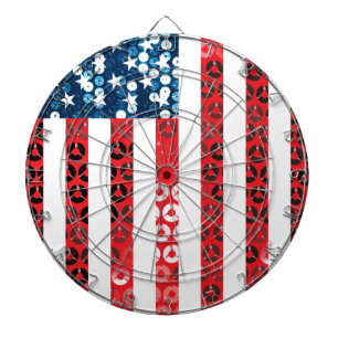 Vertikalflagge Dartscheibe