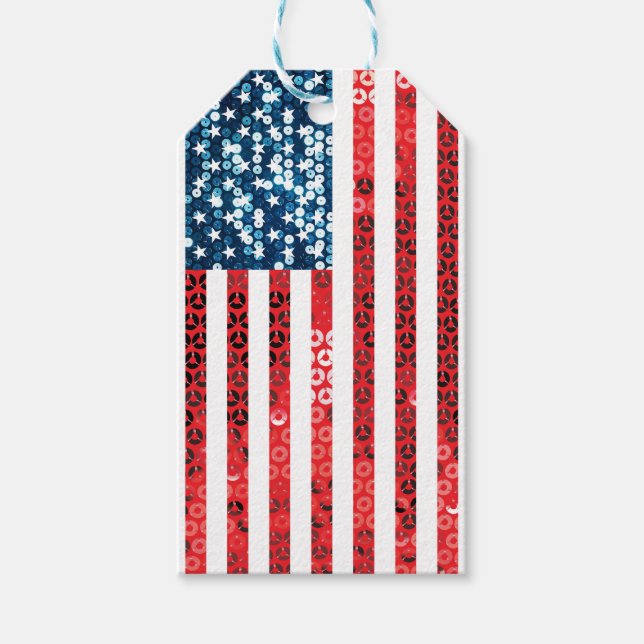 Vertikalflagge Geschenkanhänger (Vorderseite)